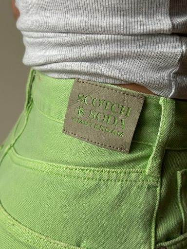 Scotch & Soda jeans Scotch & soda groene limoen kleurige jeans